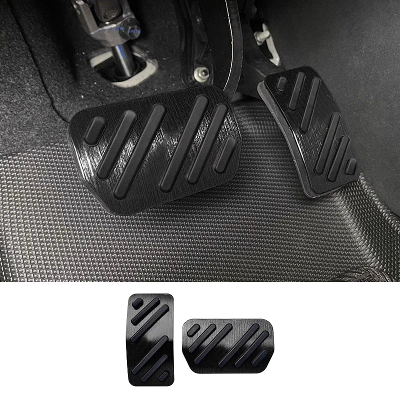 Aluminium Alloy Anti-Skid Brake & Accelerator Pedal Covers for BYD Dolphin