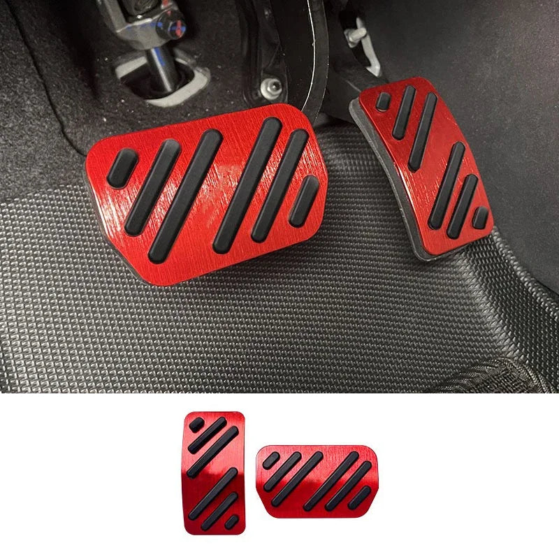 Aluminium Alloy Anti-Skid Brake & Accelerator Pedal Covers for BYD Dolphin