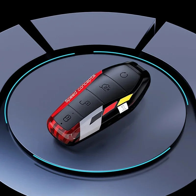 Luxury Carbon ABS Car Key Case for BYD