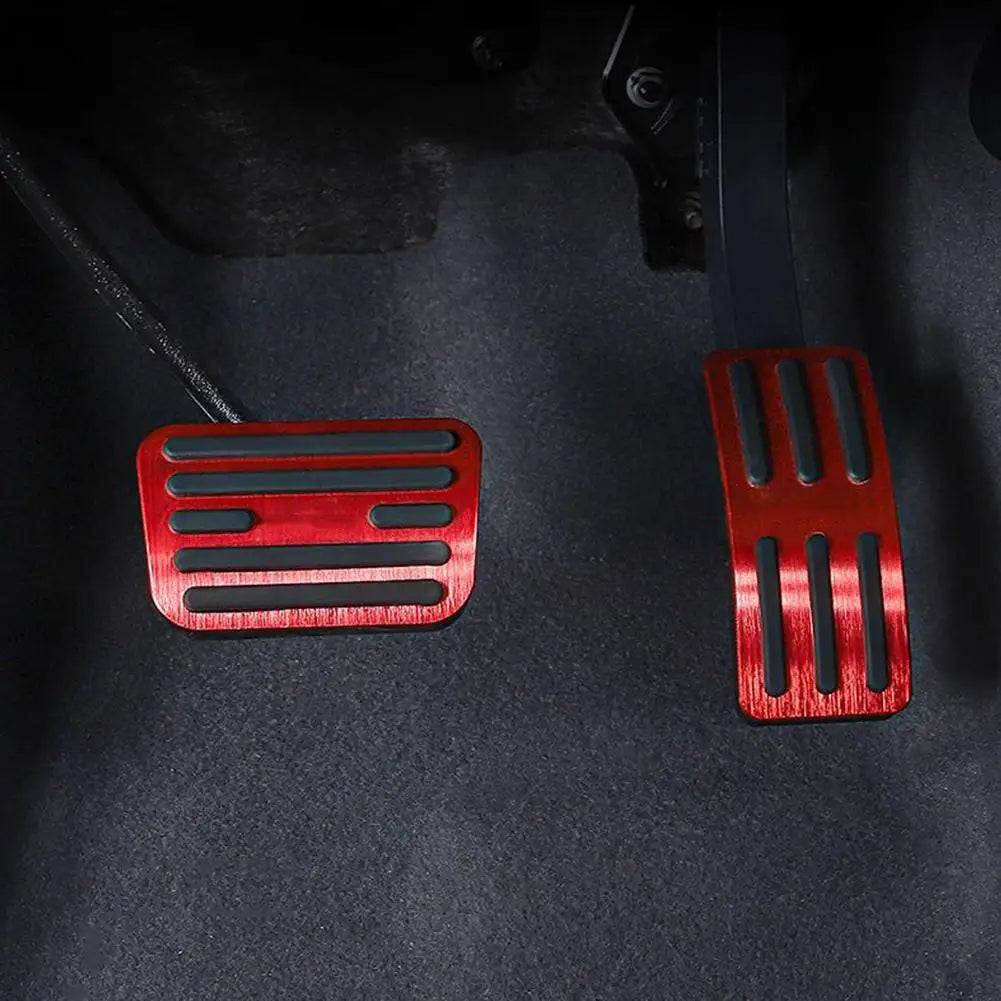 Aluminium Alloy Brake & Accelerator Pedal Covers for BYD Shark 6 – Anti-Slip Rubber Grip