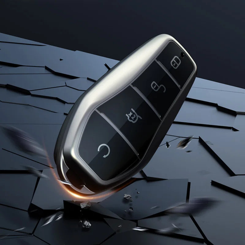 TPU Luxury Car Key Case Cover for BYD - Sleek Key Protection with Keychain