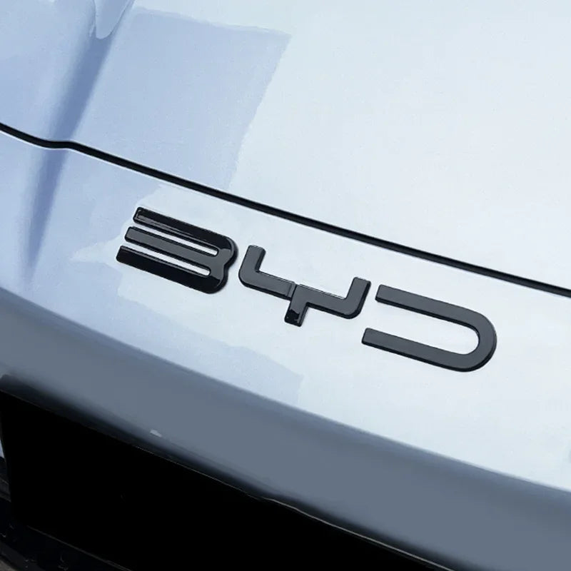 Carbon Emblem Badge Decal for BYD Seal – Black Decorative Sticker
