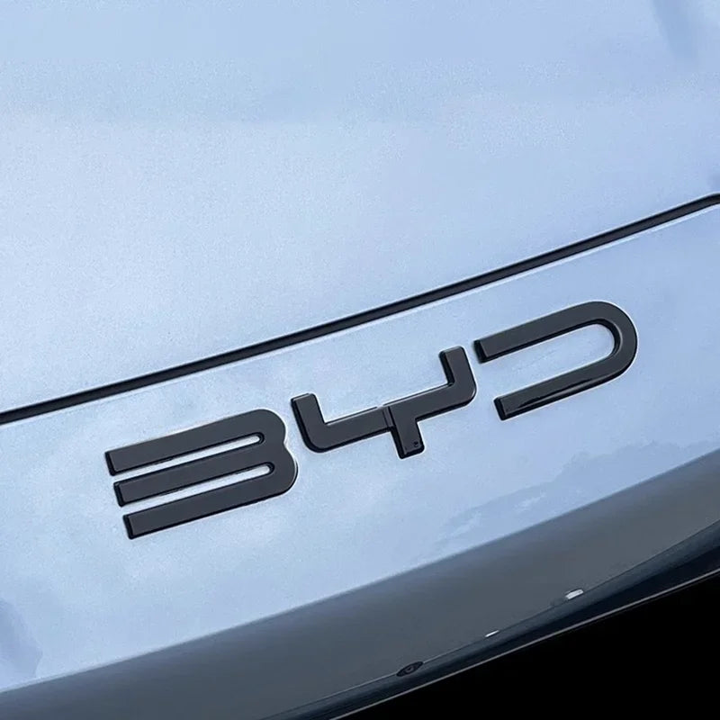 Carbon Emblem Badge Decal for BYD Seal – Black Decorative Sticker