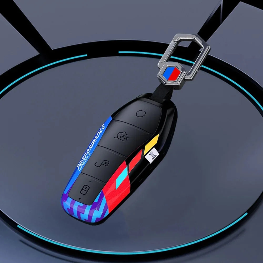 Luxury Carbon ABS Car Key Case for BYD