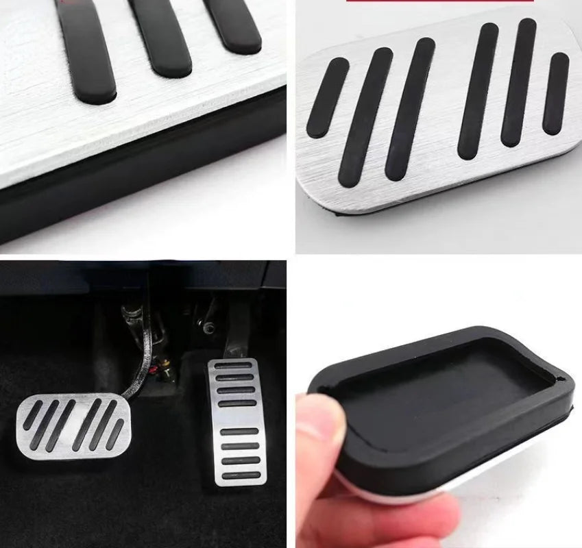 Aluminium Alloy Anti-Skid Brake & Accelerator Pedal Covers for BYD Dolphin