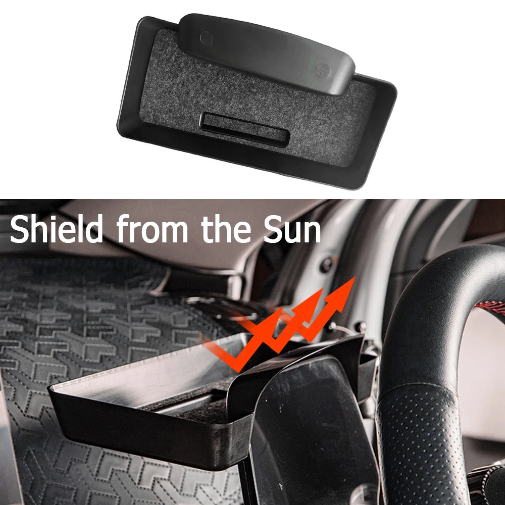 Anti-Reflective ABS LCD Screen Storage Box – Rear Organisation Tray for BYD Atto 3