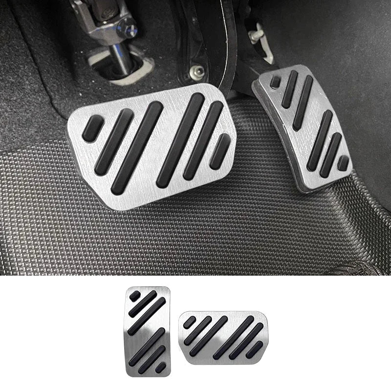 Aluminium Alloy Anti-Skid Brake & Accelerator Pedal Covers for BYD Dolphin