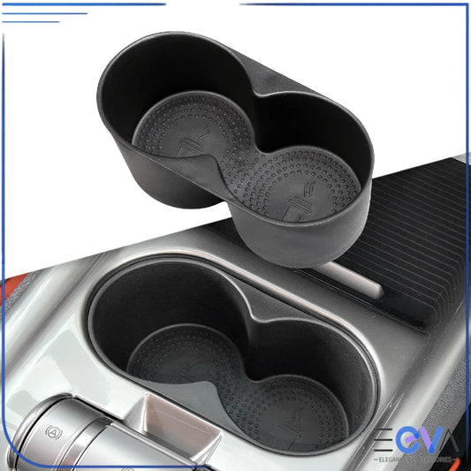 BYD Dolphin central armrest cup holder insert shown fitted inside the console, designed to from EEVA Store Australia.