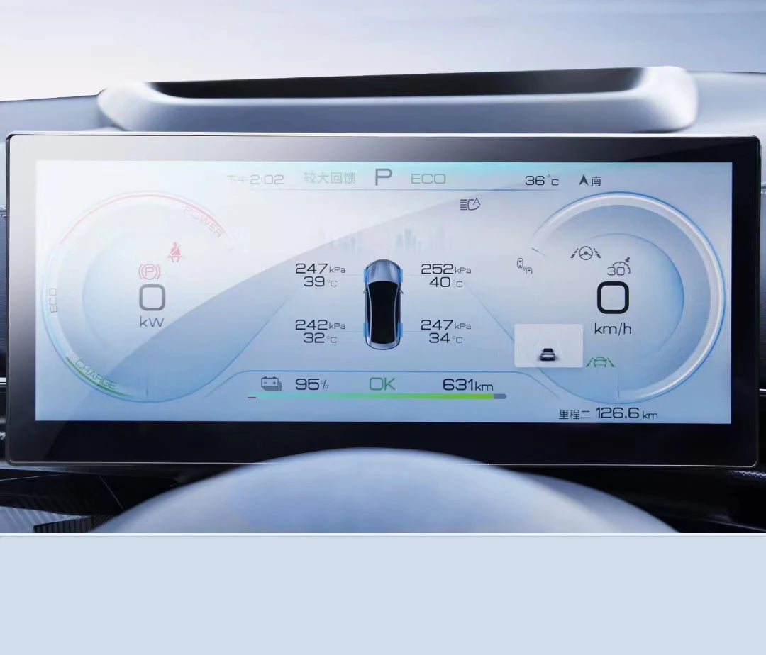 Tempered Glass Screen Protector for BYD Seal - 15.6" GPS Navigation & 10.25" Instrument Display