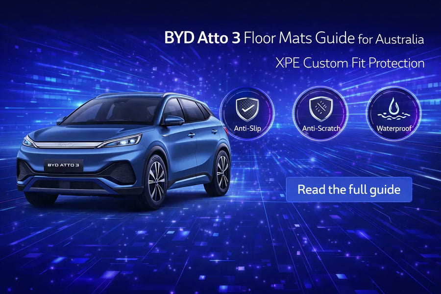 BYD Atto 3 XPE floor mats and boot liner fitment guide from EEVA Store Australia