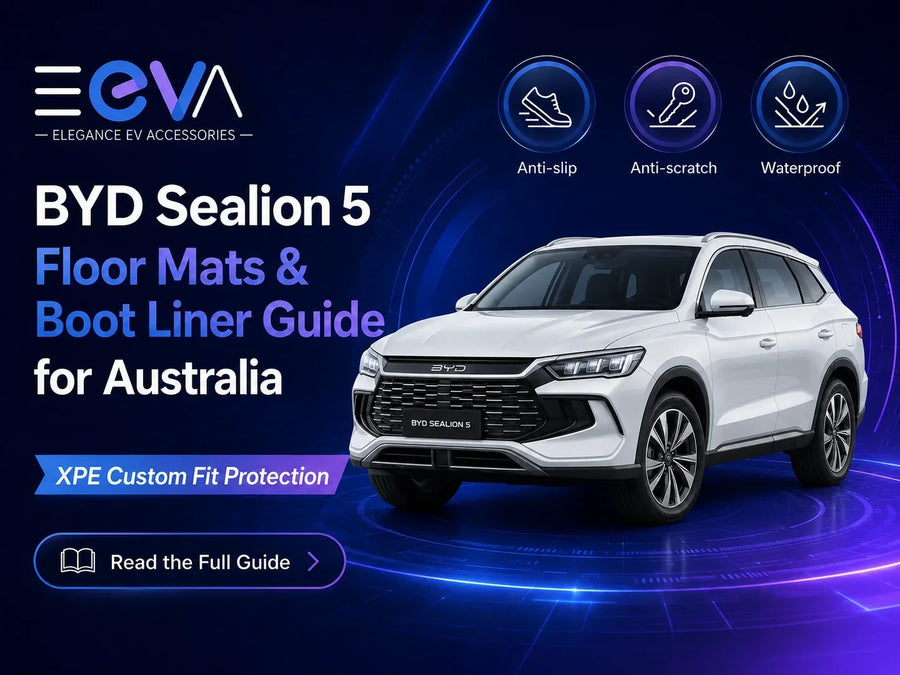 BYD Sealion 5 XPE floor mats and boot liner fitment guide from EEVA Store Australia