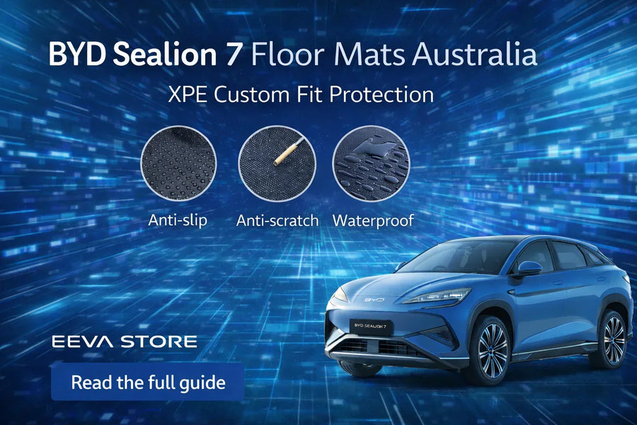 BYD Sealion 7 XPE floor mats and boot liner fitment guide from EEVA Store Australia