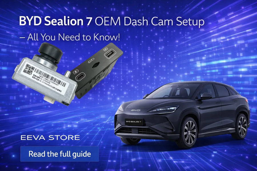 BYD Sealion 7 OEM dash cam, USB module and setup guide from EEVA Store Australia