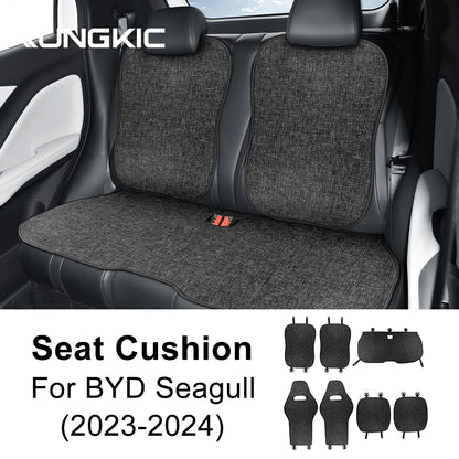 Breathable Linen Four Seasons Car Seat Cushion for BYD Dolphin - Protective Mat Seat Pad