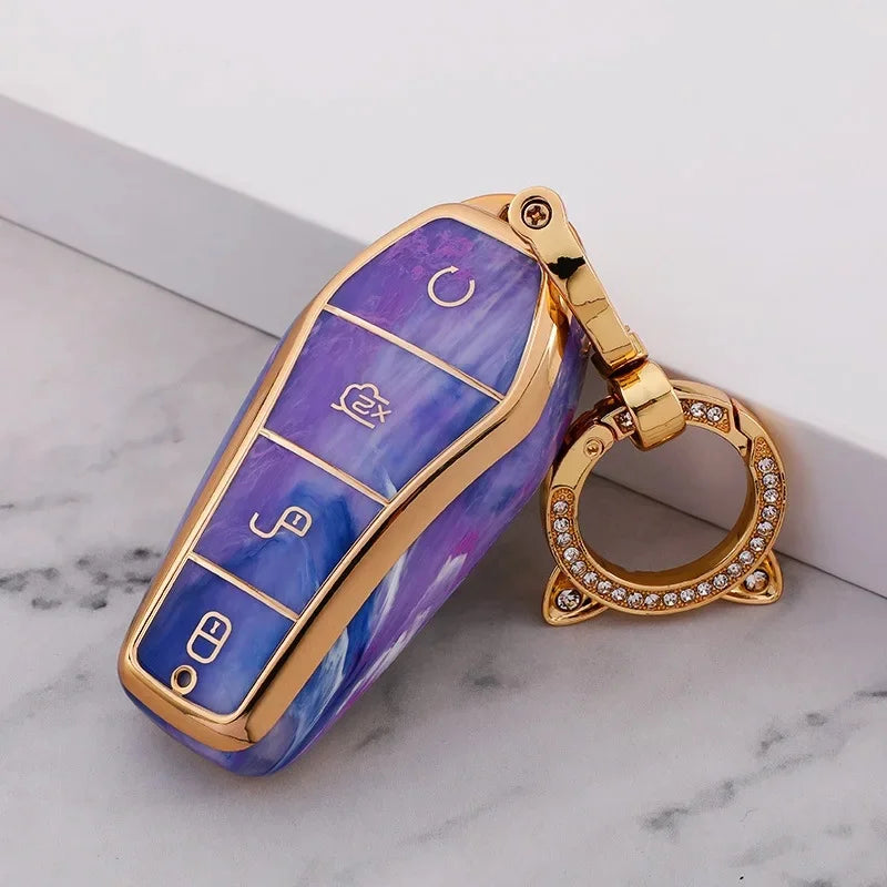 Gemstone-Inspired Car Key Case for BYD