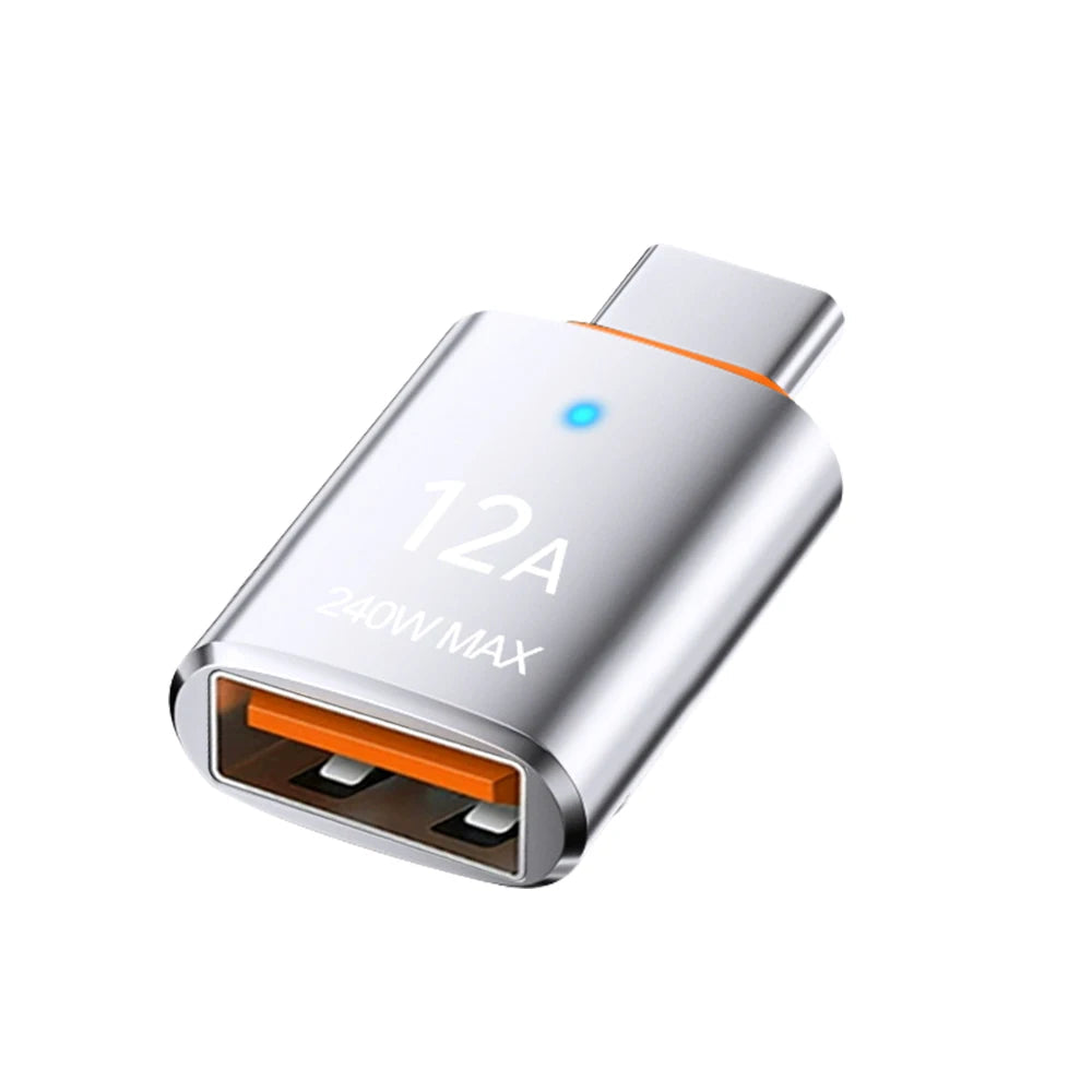 LED USB 3.0 to Type C Adapter for BYD - Fast Charging & 5Gbps Data Transfer