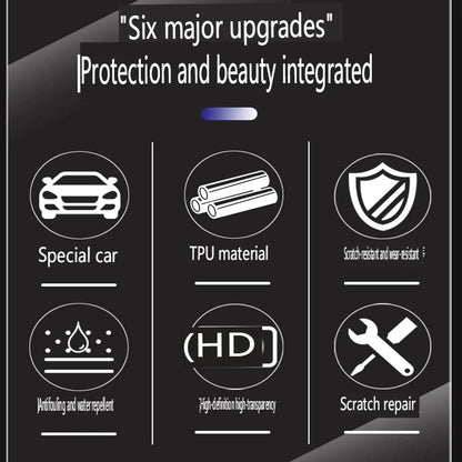 Smoked TPU Headlamp Film for BYD Seal – Front Headlight Protective Tint