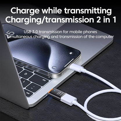 LED USB 3.0 to Type C Adapter for BYD - Fast Charging & 5Gbps Data Transfer