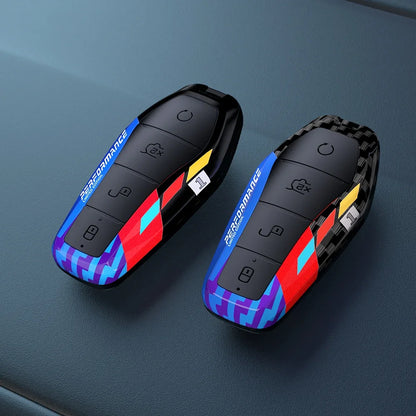 Luxury Carbon ABS Car Key Case for BYD