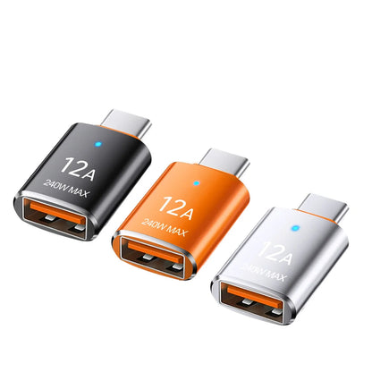 LED USB 3.0 to Type C Adapter for BYD - Fast Charging & 5Gbps Data Transfer
