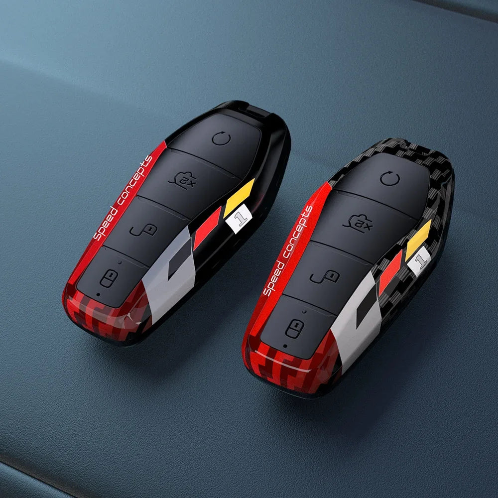 Luxury Carbon ABS Car Key Case for BYD