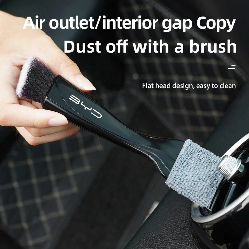 2-In-1 Car Cleaning Brush for BYD - Microfibre Dust Tool for Interior Accessories