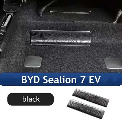 Stainless Steel Under-Seat Air Vent Cover for BYD Sealion 7 - Airflow Grille Protector