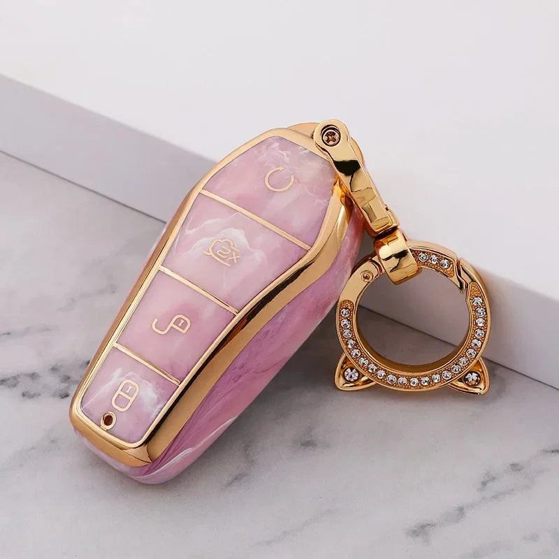 Gemstone-Inspired Car Key Case for BYD