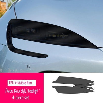Smoked TPU Headlamp Film for BYD Seal – Front Headlight Protective Tint