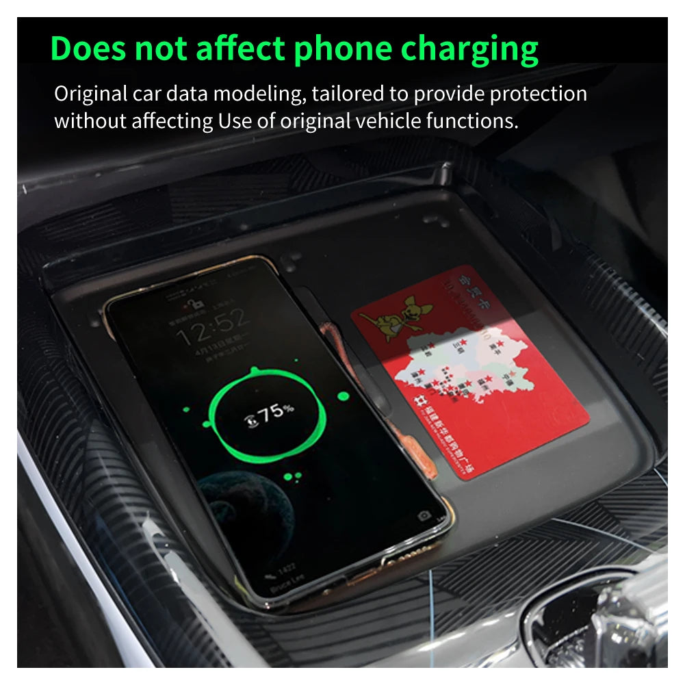 Wireless Charging Anti-Skid Pad for BYD Seal - Non-Slip Silicone Phone Holder