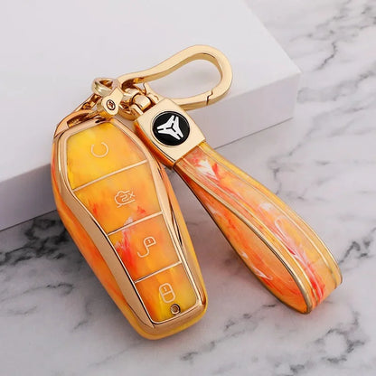 Gemstone-Inspired Car Key Case for BYD