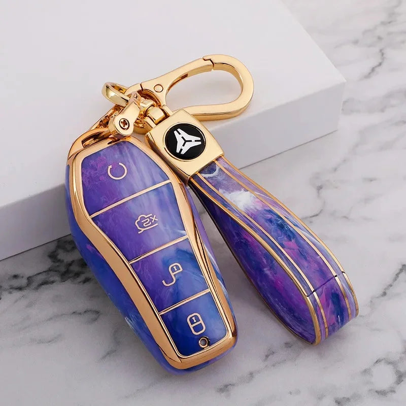 Gemstone-Inspired Car Key Case for BYD