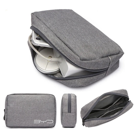 Portable Gadget Organiser for BYD - Car Key, USB Cable, Charger, and License Storage Bag