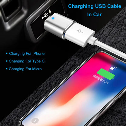 LED USB 3.0 to Type C Adapter for BYD - Fast Charging & 5Gbps Data Transfer