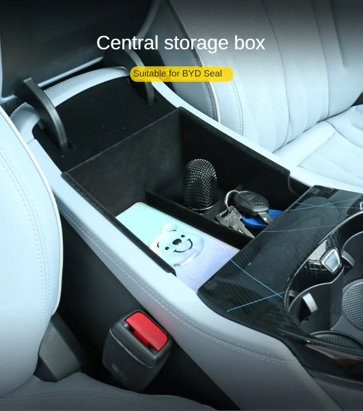 Organiser Box, Central Armrest Storage, Lower Storage Box for BYD Seal