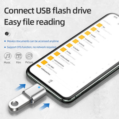 LED USB 3.0 to Type C Adapter for BYD - Fast Charging & 5Gbps Data Transfer