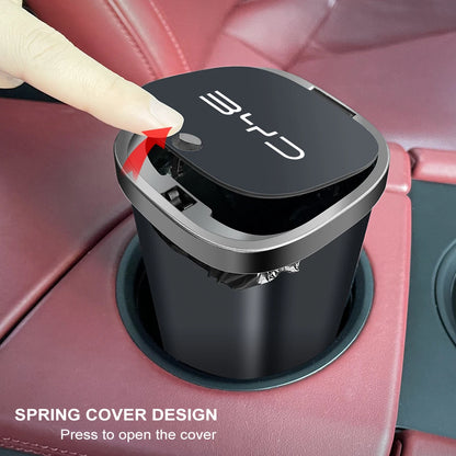 Car Trash Bin for BYD - Compact Garbage Storage Can & Dust Case