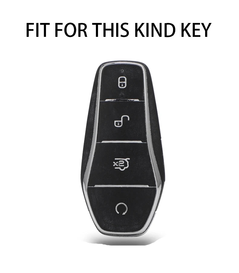 Premium TPU Key Case for BYD - Luxury Car Key Protector, Soft & Durable, 4-Button Cover