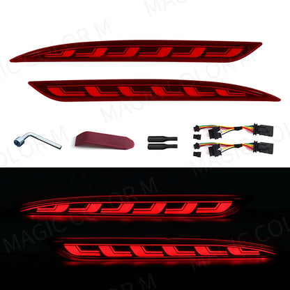 Tesla Model 3 (2018-2023) LED Rear Bumper Reflector - Brake, Light, & Dynamic Turn Signal