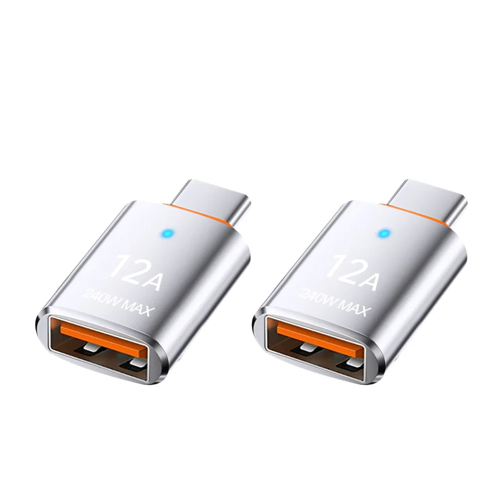 LED USB 3.0 to Type C Adapter for BYD - Fast Charging & 5Gbps Data Transfer