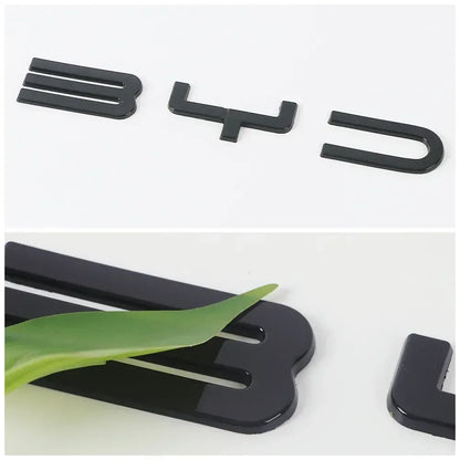 Carbon Emblem Badge Decals for BYD Seal – Gloss Black or Carbon Fibre Finish