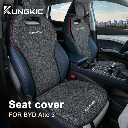 High-Quality Linen Car Seat Cover for BYD Atto 3 - Breathable and Comfortable Protection