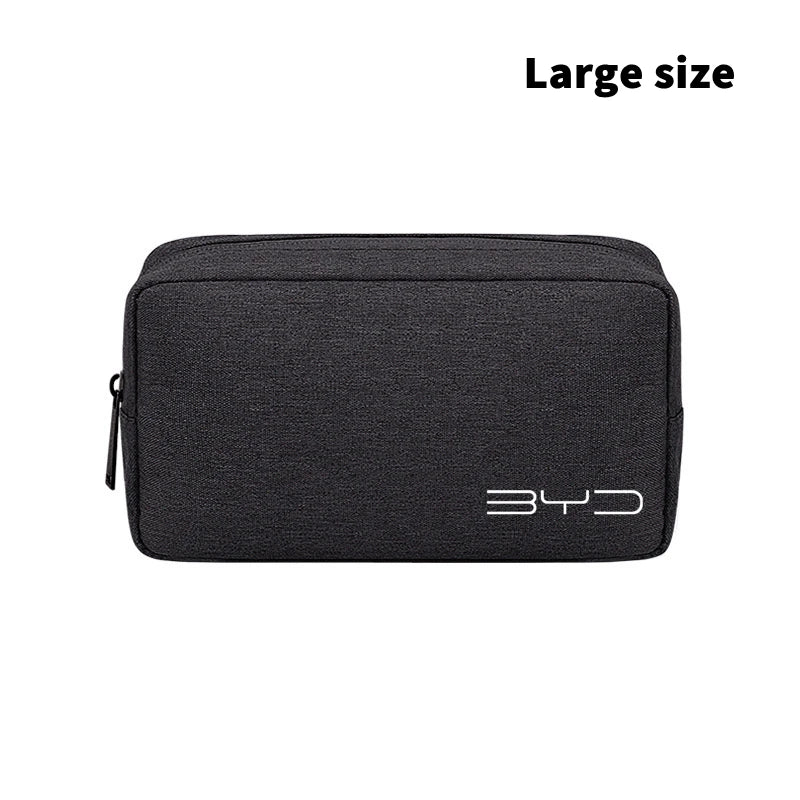 Portable Gadget Organiser for BYD - Car Key, USB Cable, Charger, and License Storage Bag