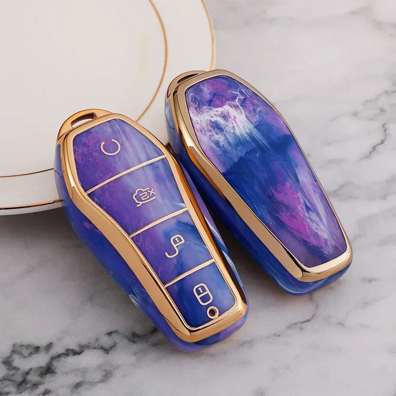 Gemstone-Inspired Car Key Case for BYD