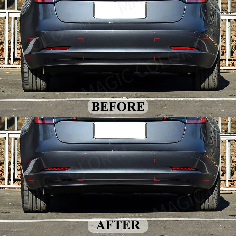 Tesla Model Y (2018-2023) LED Rear Bumper Reflector - Brake, Light, & Dynamic Turn Signal