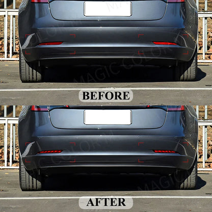 Tesla Model 3 (2018-2023) LED Rear Bumper Reflector - Brake, Light, & Dynamic Turn Signal