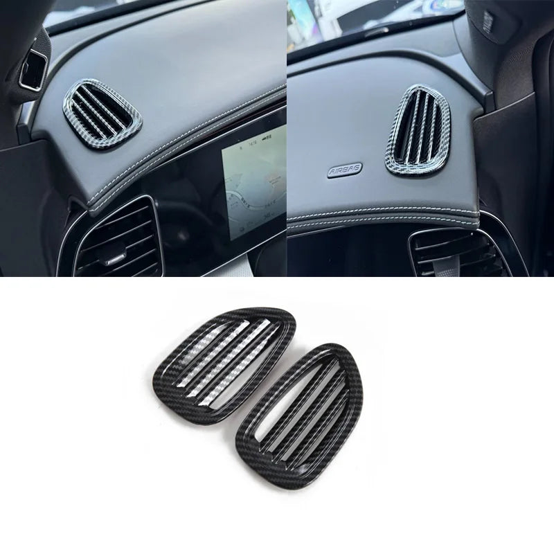 ABS Carbon Fibre Interior & Exterior Trim Covers for BYD Sealion 7 - Dashboard, Steering Wheel, Air Vents & More