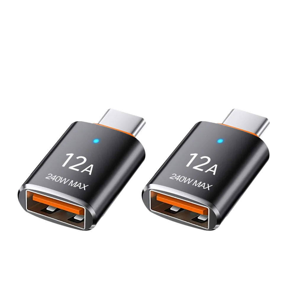 LED USB 3.0 to Type C Adapter for BYD - Fast Charging & 5Gbps Data Transfer
