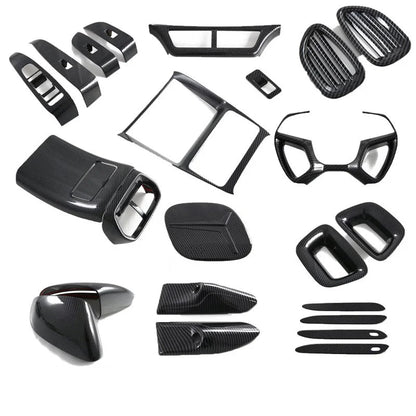 ABS Carbon Fibre Interior & Exterior Trim Covers for BYD Sealion 7 - Dashboard, Steering Wheel, Air Vents & More