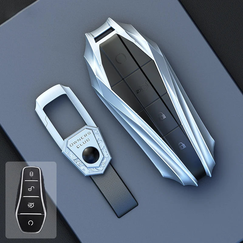 Byd Key BYD Leather & Metal Key Case Cover – Premium Protection – EEVA Store